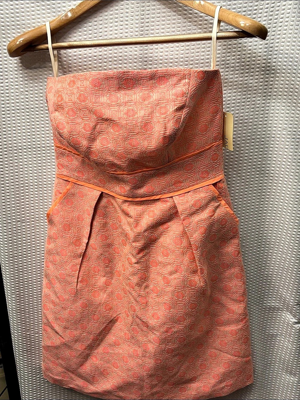 JADE Geometric Mini Dress in Orange Size Small NWT